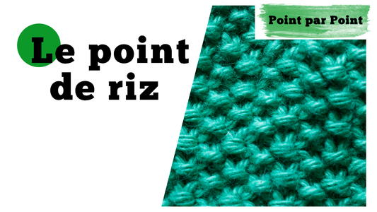 Point par Point - Point de riz (Tricot a plat et circulaire)
